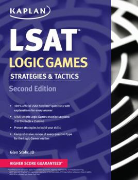 Paperback Kaplan LSAT Logic Games Strategies & Tactics Book