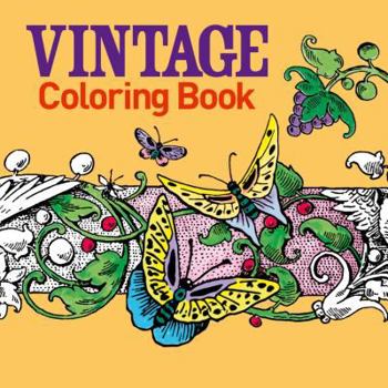 Paperback Vintage Coloring Book