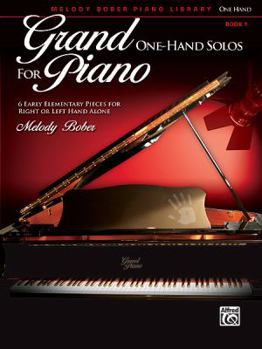 Paperback Grand One-Hand Solos for Piano, Bk 1: 6 Early Elementary Pieces for Right or Left Hand Alone Book