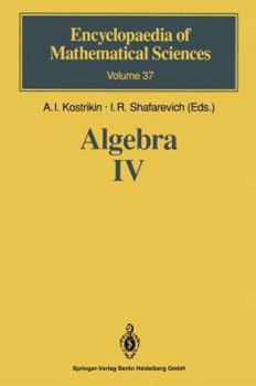 Hardcover Algebra IV: Infinite Groups. Linear Groups Book