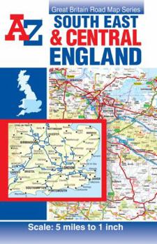 Paperback south-east-and-central-england-road-map Book