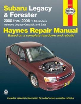 Paperback Subaru Legacy & Forester 2000 Thru 2006 Book