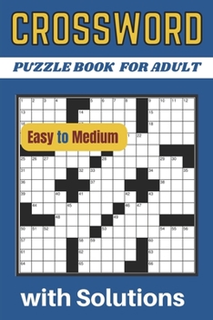 Paperback Crossword Puzzle Book For Adult Easy To Medium With Solutions Book