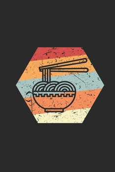 Paperback Ramen Retro: Blank Lined Notebook (6" x 9" - 120 pages) Ramen Noodles Themed Notebook for Daily Journal, Diary, and Gift Book