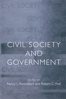 Paperback Civil Society and Government Book