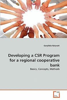 Paperback Developing a CSR Program for a regional cooperative bank Book