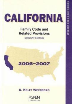 Paperback California Family Code & Related Provisions Book
