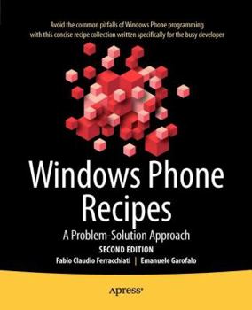 Paperback Windows Phone Recipes: A Problem Solution Approach Book