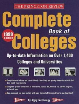 Paperback The Complete Book of Colleges, 1999 Edition Book