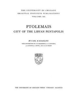 Hardcover Ptolemais: City of the Libyan Pentapolis Book