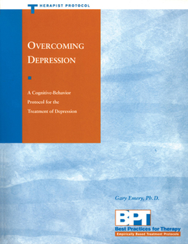 Paperback Overcoming Depression: Therapist Protocol Book