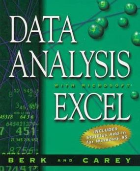 Paperback Data Analysis with Microsoft Excel: Windows 95 Edition Book