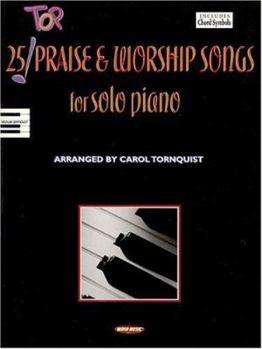 Paperback 25 Top Praise and Worship Songs for Solo Piano Book
