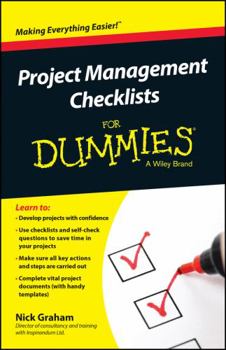 Paperback Project Management Checklists for Dummies Book