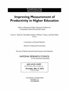 Paperback Improving Measurement of Productivity in Higher Education Book