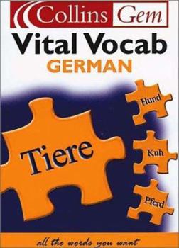 Hardcover German Vital Vocab (Collins Gem) Book