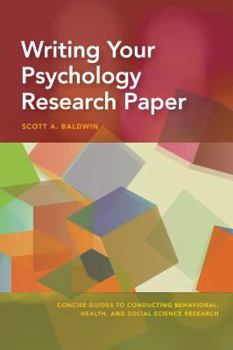 Paperback Writing Your Psychology Research Paper Book