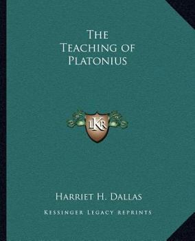 Paperback The Teaching of Platonius Book