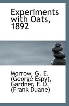 Experiments with Oats 1892