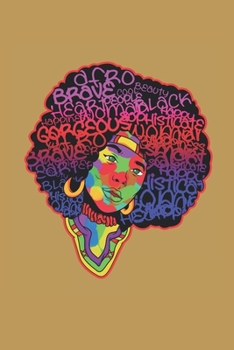 Notizbuch: Notizbuch Afro; Dieses schöne Notizbuch ist im zeigt eine Afrikanerin mit einem schönen bunten Afro. (German Edition)