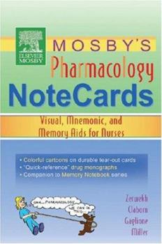 Spiral-bound Mosby's Pharmacology Memory Notecards: Visual, Mnemonic, and Memory AIDS for Nurses Book