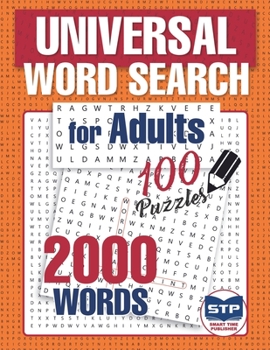 Paperback Universal Word Search for Adults: 100 Puzzles Book