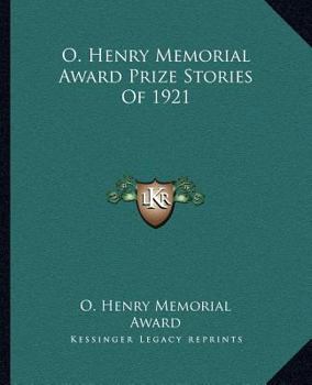 Paperback O. Henry Memorial Award Prize Stories Of 1921 Book