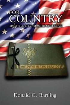 Paperback For Country: My Little Bit 21 Months of Service Book