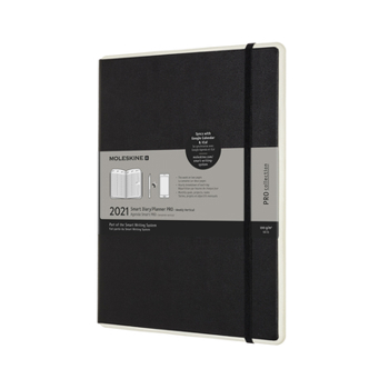 Calendar Moleskine 2021 Smart Professional Weekly Vertical Planner, 12m, Extra Large, Black (7.5 X 9.75) Book