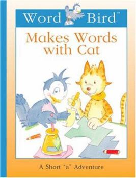 Library Binding Word Bird Makes Words with Cat Book