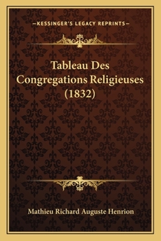 Tableau Des Congregations Religieuses (1832)