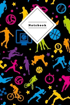Notebook: Composition Notebook Dot Grid Graph | For under 7$ | Perfect as a gift for school, work, teacher, pupils, students | Sports Coverdesign Black