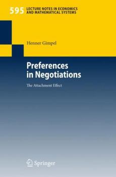 Paperback Preferences in Negotiations: The Attachment Effect Book