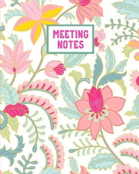 Meeting Notes: For Taking Minutes at Business Meetings Action/ Agenda Notebook Book