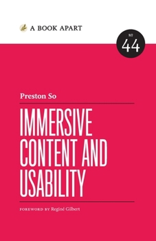 Paperback Immersive Content and Usability Book