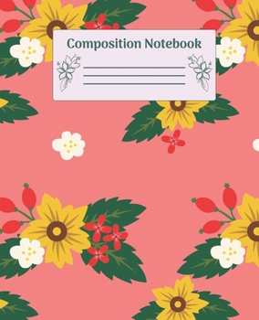 Paperback Composition Notebook: Wide Ruled Notebooks Paper - Composition Notebook (Diary, Journal) 7.5x9.25in 110 Pages Wide Ruled Notebooks Paper Book