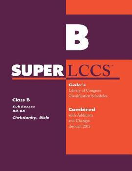 SUPERLCCS Class B: Subclass BR-BX: Christianity. Bible