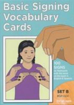 Cards Vocabulary Cards: Set B (Blue) (Sign Language - Hearing Series/Set B) Book