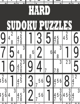 Paperback Hard Sudoku Puzzle Book: Hard Sudoku Puzzle Book including Instructions and answer keys - Sudoku Puzzle Book for Adults Book