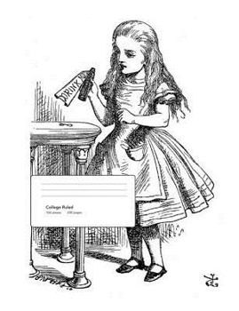 Paperback Alice in Wonderland Composition Book