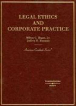 Hardcover Legal Ethics and Corporate Practice Book