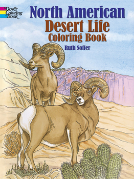 Paperback North American Desert Life Coloring Book