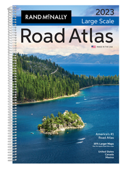 Spiral-bound Rand McNally 2023 Large Scale Road Atlas Book