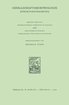Hardcover Gesellschaftsmorphologie: Strukturforschung [German] Book