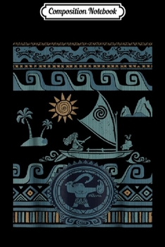 Composition Notebook: Disney Moana Boat Waves Ugly Christmas Sweater Journal/Notebook Blank Lined Ruled 6x9 100 Pages