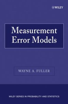 Hardcover Measurement Error Models Book