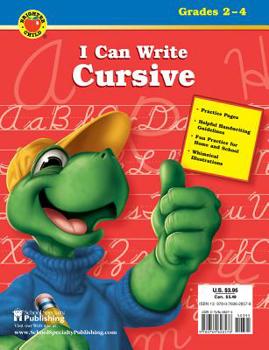 Paperback I Can Write Cursive, Grades 2 - 4 Book