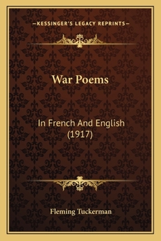 Paperback War Poems: In French And English (1917) Book