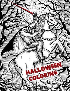 Paperback Halloween Coloring: Halloween Festival Coloring Books Relaxation Nightmare Horror LAND Book