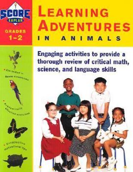 Paperback Kaplan Learning Adventures in Animals Grades 1-2 Book
